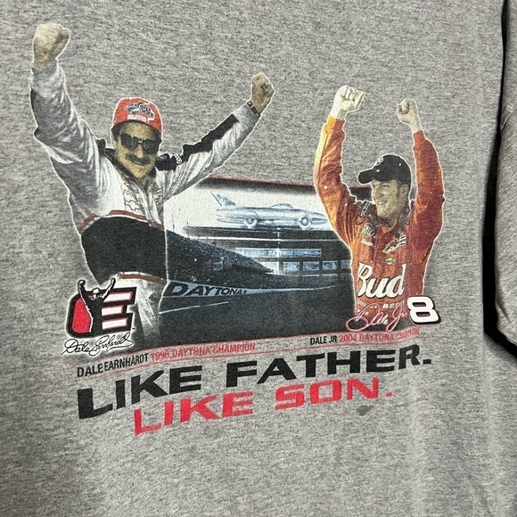 2000s Competitors View Daytona Champs Dale Earnhardt and Jr Father Son XXL - Picture 2 of 5